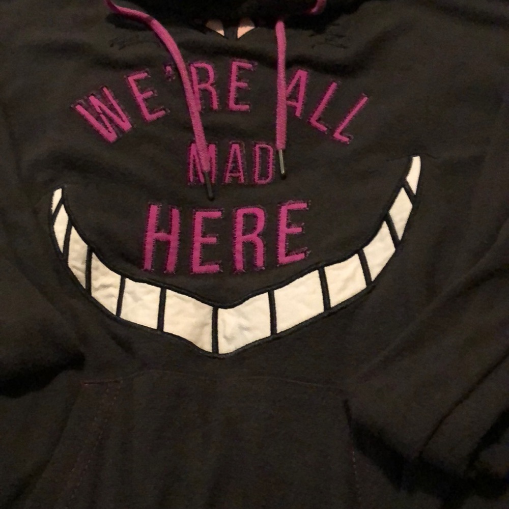 We’re all mad here pull over hooded sweater